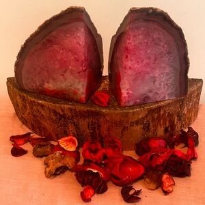 Incredible Natural Agate Bookends